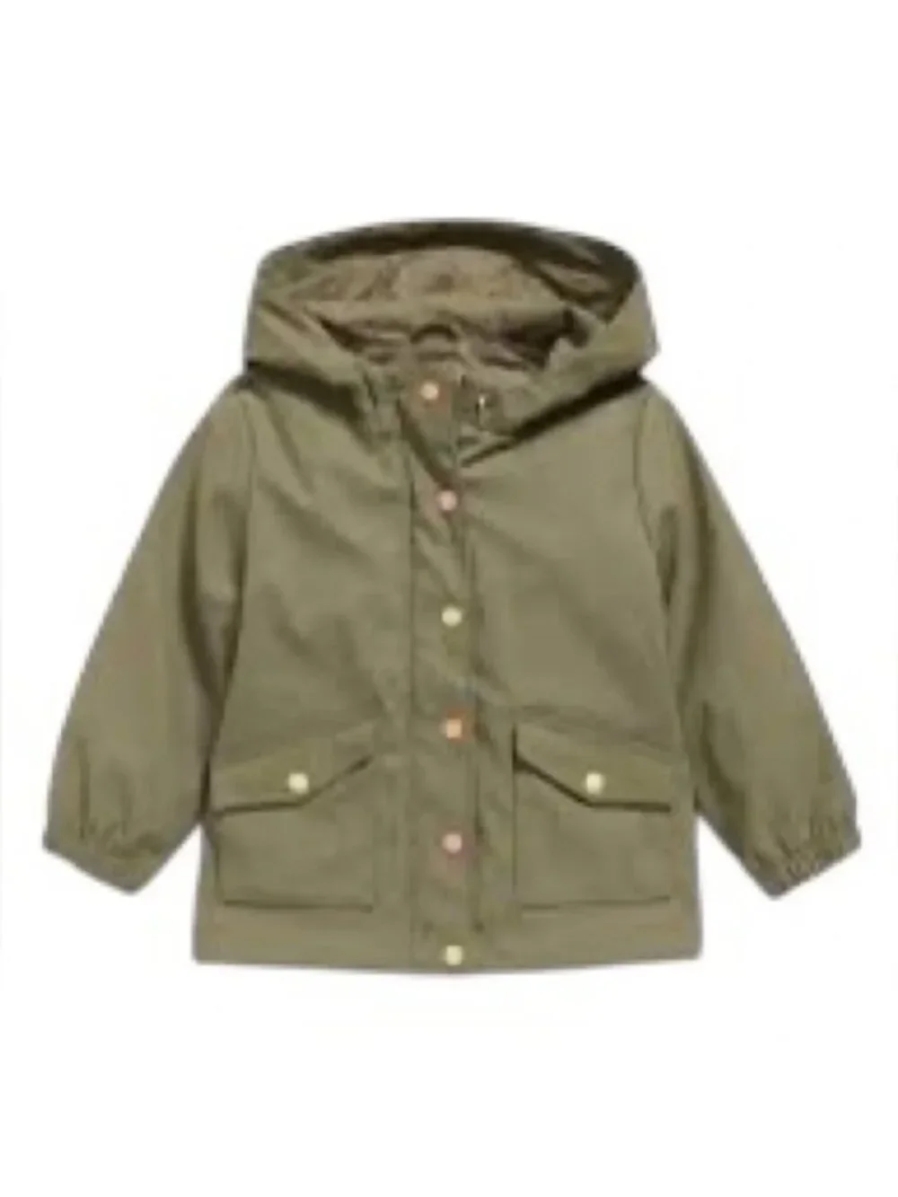 Old Navy Toddler Kids Olive Green Water Resistant Hooded  Casual Jacket 3T